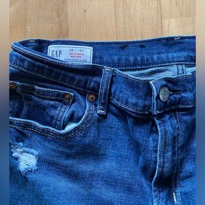 GAP girlfriend mid rise jeans - straight leg - 30 / 10R